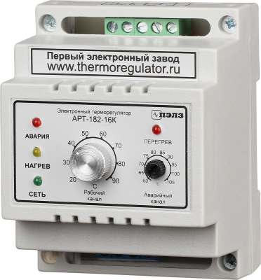 Терморегулятор АРТ-182-5 с датчиками KTY-81-110 1 кВт DIN в России